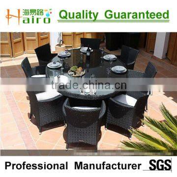Resin Wicker 8 Seater Rattan Table for Restaurant photo-3