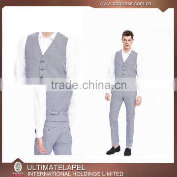 Bospoke Slim Fit Light Grey Latest Design Coat Pant Men Suit