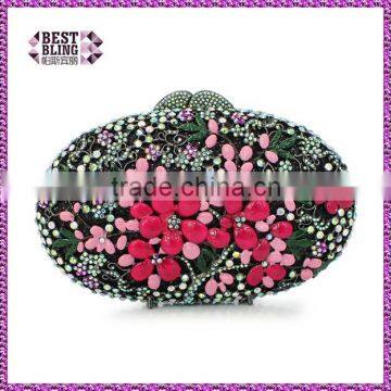 newest oil dorp crystal clutches party stone evening clutch hard shell evening clutch (88176A-R)