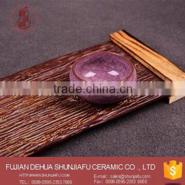 Purple Color Mini Portble Porcelian Travel Tea Cups Wholesale photo-2