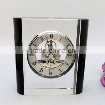 Crystal desk clock