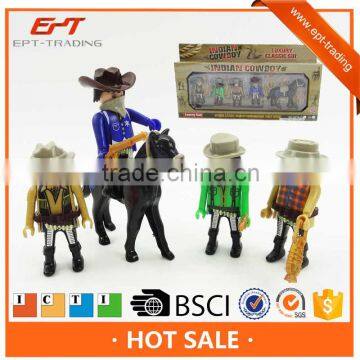 Mini luxury indian cowboy doll figure toys for child