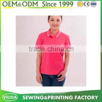 Advertising embroidery logo custom your own logo sports polo shirts for women