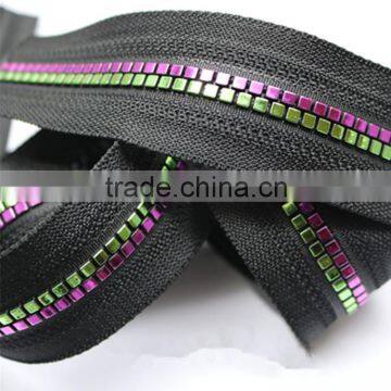 8# Plastic Derlin Resin Colorful Teeth Zipper Decorative Zippers for Garment photo-4