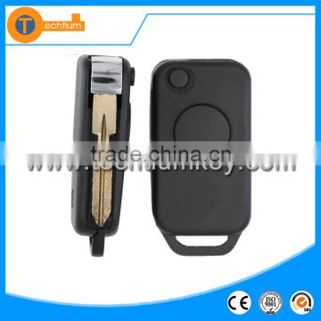 4 track blade flip remote key blank shell with 1 button for Mercedes Benz vito e class w124 w202 w220