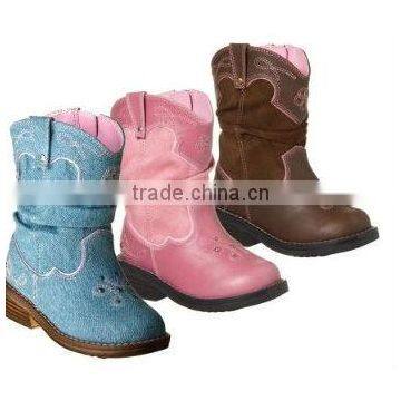 Leather Baby Cowboy Boot For Girls