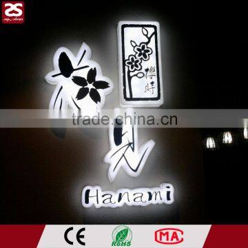 3D Illuminated Signage Stainless Steel Metal Letter Backlit Led Channel Letter Sign