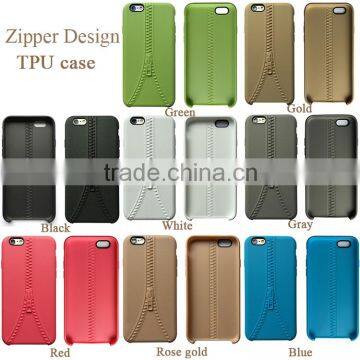 Mobile Phone Case Manufacturer TPU Zipper Design 8 Colors Anti-throw Back Cover for Apple IPhone 6 photo-6