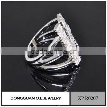 Promise Rings Jewelry Rhodium Young Boy Rings in China Mens Rings With Stones photo-3