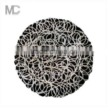Wholesale Catering and Events Gold Silver Vines Design Glass Charger Plate