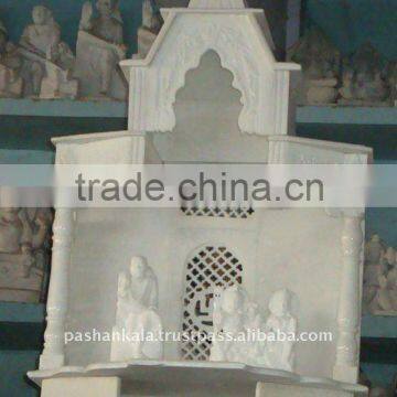 Indian Marble Carved Indoor Temple