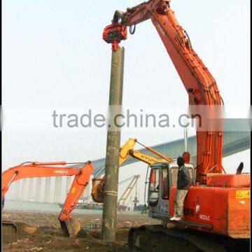 Hydraulic high frequency vibratory excavator monkey engine , pile extractor, steel pipe pile machine , Model: DZJ250