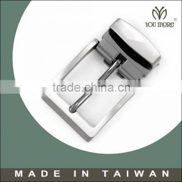Taiwan buckle factory brand logo man fashion alloy 70mm belt buckles