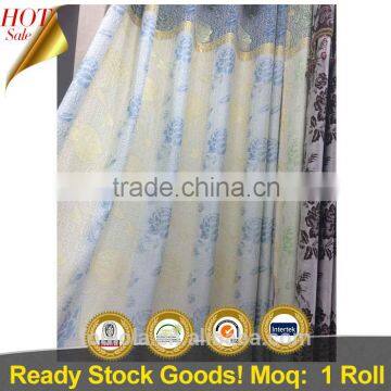 Cheap fabric curtains and drapes jacquard curtain fabric