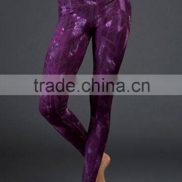 Four needles and six lines women yoga wear sublimation yoga pants
