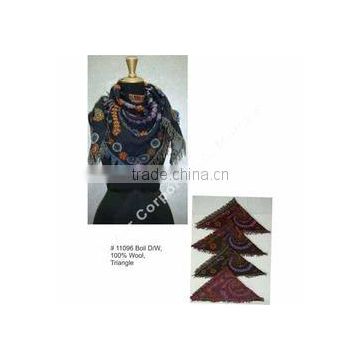 Wool Triangle Shawls