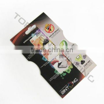 Thick paper color card with Hang Hole