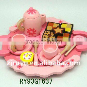 wooden cake toy