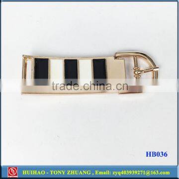 Wholesale metal flat shoes buckles for lady (HB036)