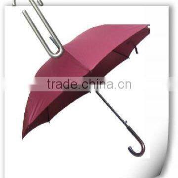 wooden shaft straight umbrella;golf umbrella