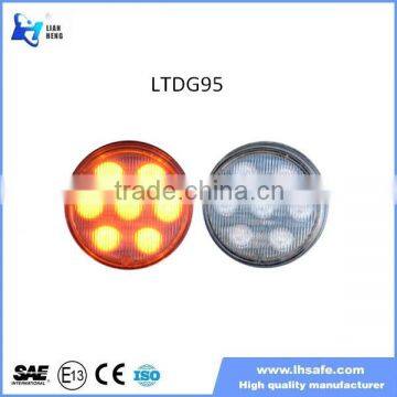 12Volt 4" Round Led Strobe light red/blue/amber/green/white 18 flashing warning lights LTDG95