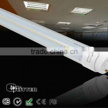 LED tube bulb 150cm (>100lm/W) TUV,SAA,CB,C-Tick certified LED tube with 180 degrees Rotatable end cap