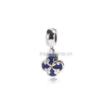 Hot Sale Chinese Jewellery.Jimond blue and white porcelain Dangle Charm