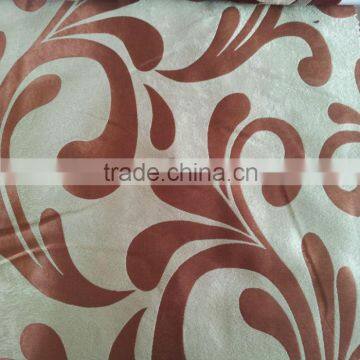 Water Plant Design Fleece Base Blackout Jacquard for modern living rooms curtains pattrens