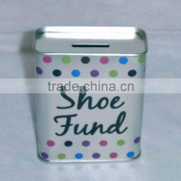 Coin Bank, Money tin box, Metal bank money box