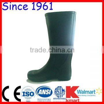 High Heel Gumboots Brown Color PVC Boots for Food Industry