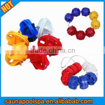 Swimming pool floating line swim lanes ropes