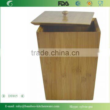 DT015/Bamboo Wooden Bath and Vanity Set Storage Box With Lids photo-4