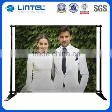 Advertising aluminium event telescopic banner stand