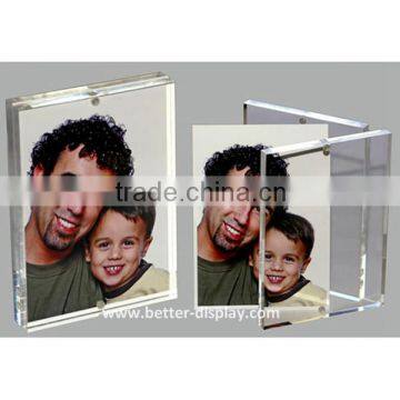 custom clear plexiglass magnet photo frame