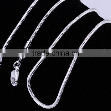 2016 New Popular Product 925 Sterling Silver Snake Chain Necklace