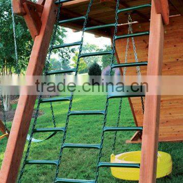 Plastisol-Coated Chain Ladder--Outdoor Playground Set Accessories For Kids