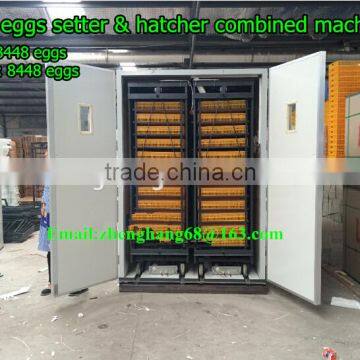 Fully Automatic Egg Hatching Machine Newest Model Egg Incubator CE Approved Chicken Egg Incubator for 8448pcs