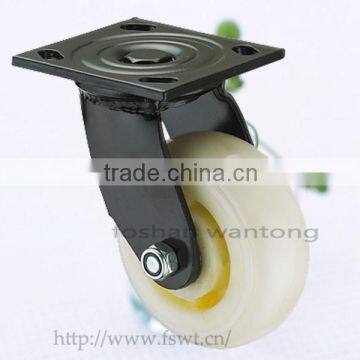 6 Inch Heavy Duty Adjustable Nylon Industrial Caster Wheel For Trolley