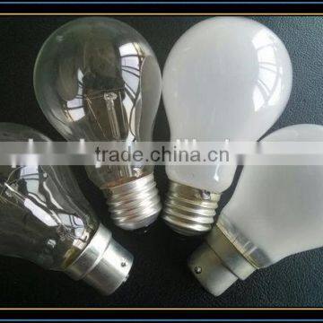 E27 B22 40W 60W 75W 100W incandescent clear lamp