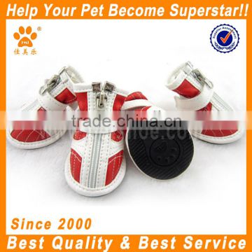 JML fashion PU leather weightlifting red dog shoes for sale pet shoes pet accessories