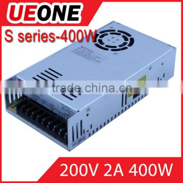 s-400-200 single output 200vdc 220vac to 220vdc 400w swithing power supply