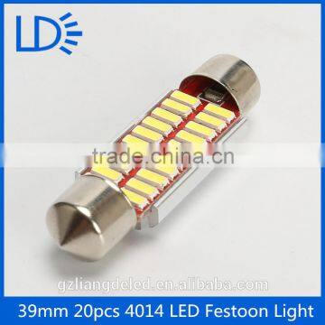 New arrive high bright 39mm 4014smd 20leds festoon led light