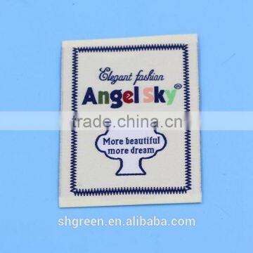 Soft weaving clothing label,woven patch for T-shirt