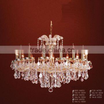 Mosque crystal glass pendants parts for chandelier