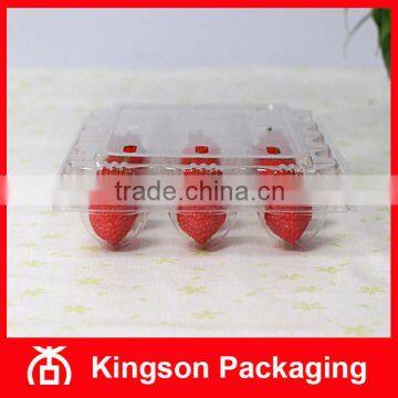 PVC Compartmental Clear Plastic Box for 15pcs Strawberries