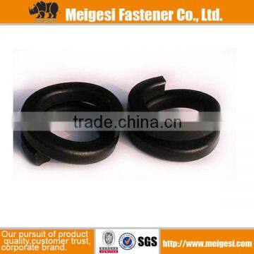 China Standard fastener good quality and price DIN127 black surface carbon steel double coil spring washer