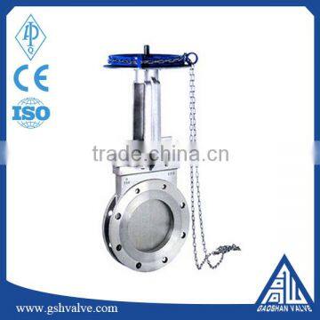 carbon steel chain actuated knife gate valve with low price