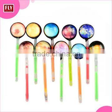 Universe Solar Design Handmade planet lollipop with glow stick