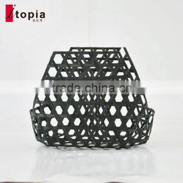 Wholesale Black Weaving Bamboo Fruit Basket