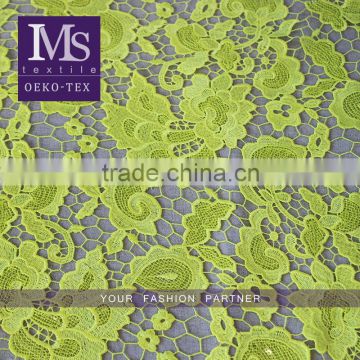 Hot selling embroidery Machine Knitted chemical lace fabric/embroidery fabrics